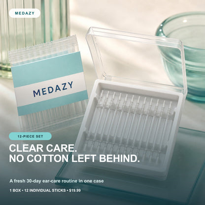 MEDAZY ClearTip Ear Care Sticks 12-piece 30-day set