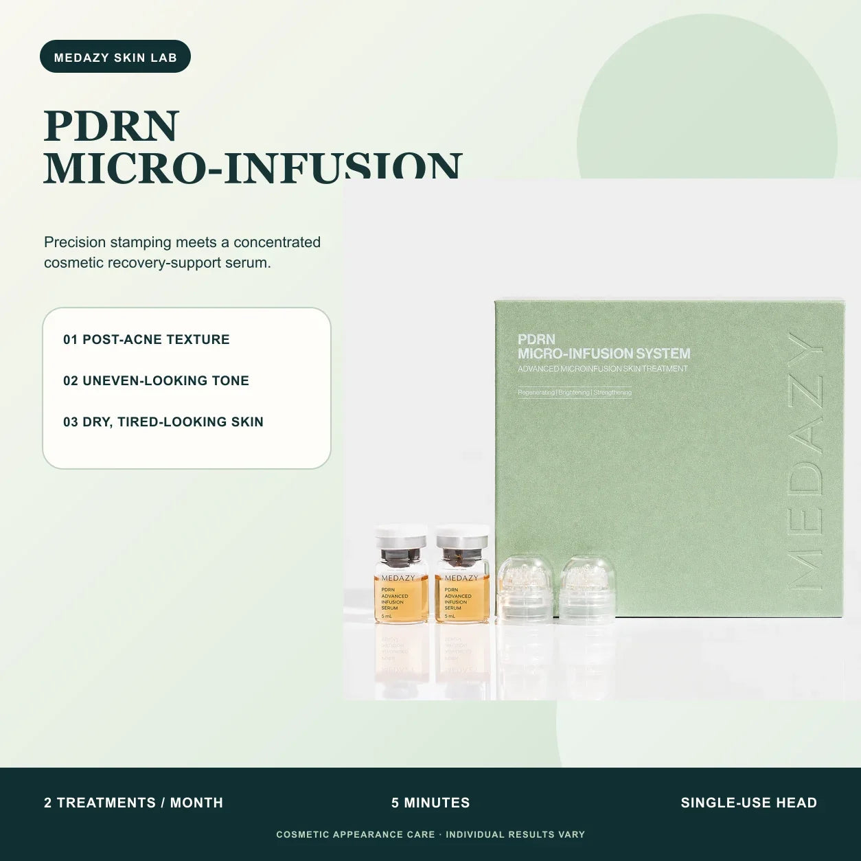 MEDAZY PDRN Micro-Infusion System with two serum vials and two single-use heads