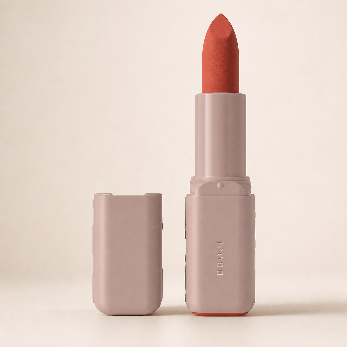 BBOJI Serum Lipstick in a blush rectangular tube
