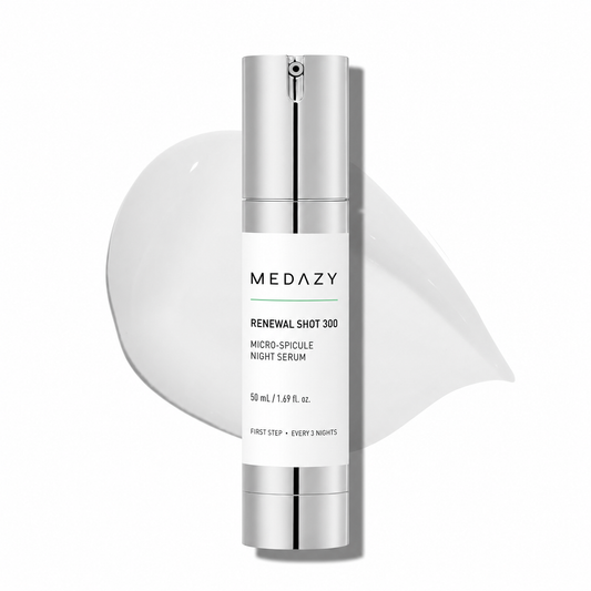 MEDAZY Renewal Shot 300 micro-spicule night serum 50 mL product bottle