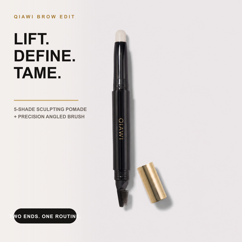 QIAWI five-shade brow lifting pomade and angled brush hero image