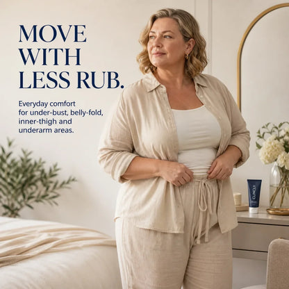 Mature woman moving comfortably in soft loungewear