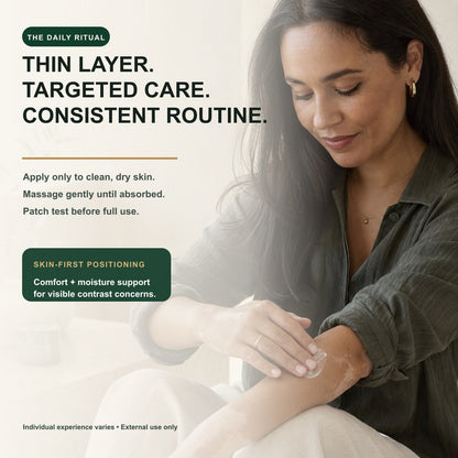 Targeted thin layer cosmetic skin care routine