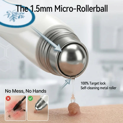 AQA 1.5 mm precision metal rollerball applicator detail