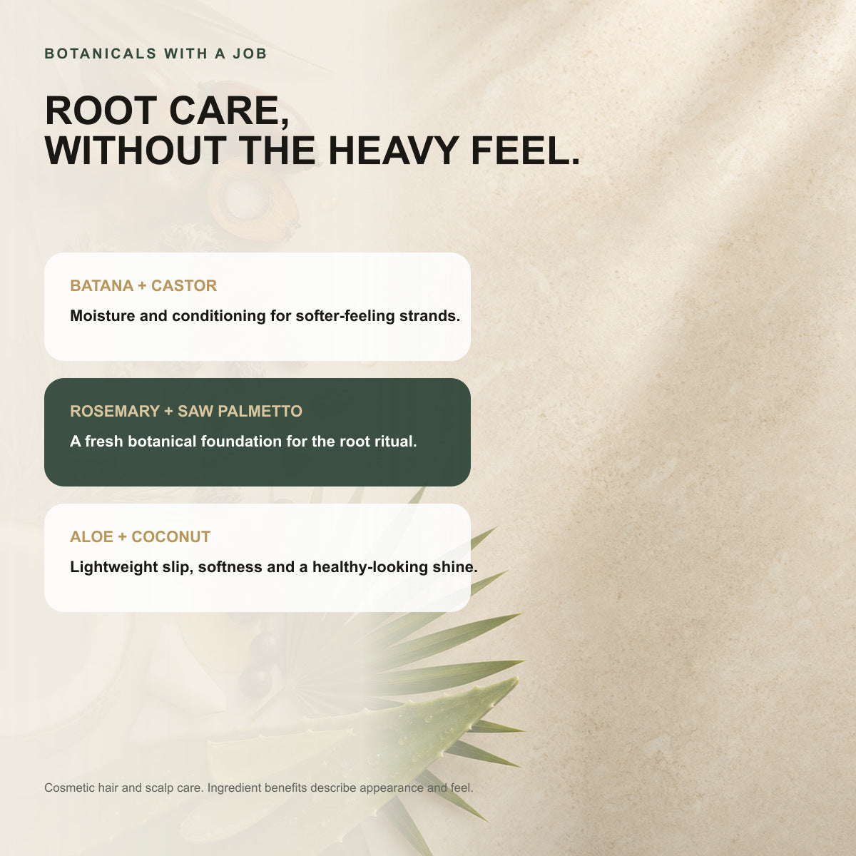 Botanical ingredients in NEXISIFY hair oil spray