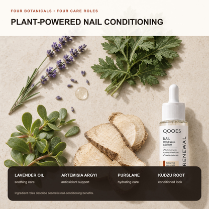 Lavender artemisia purslane and kudzu root botanical nail conditioning ingredients