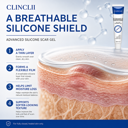 How a flexible silicone film supports scar appearance care