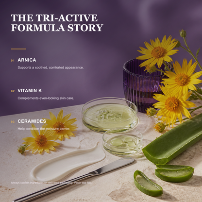 Arnica vitamin K and ceramide formula story