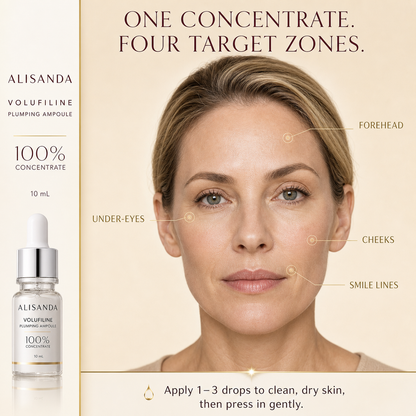 Volufiline target zones for under eyes cheeks smile lines and forehead