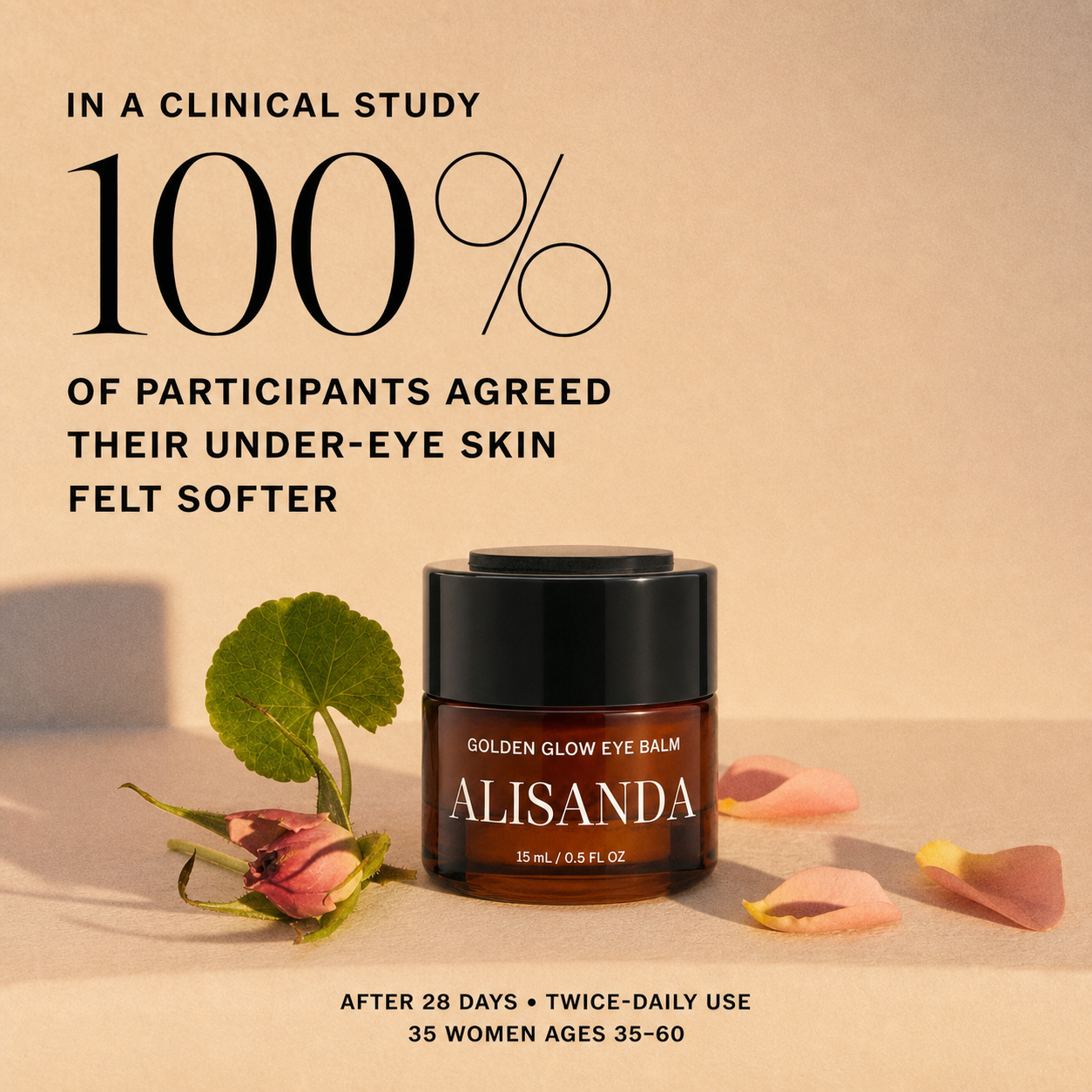 Source-page clinical study result for softer-feeling under-eye skin