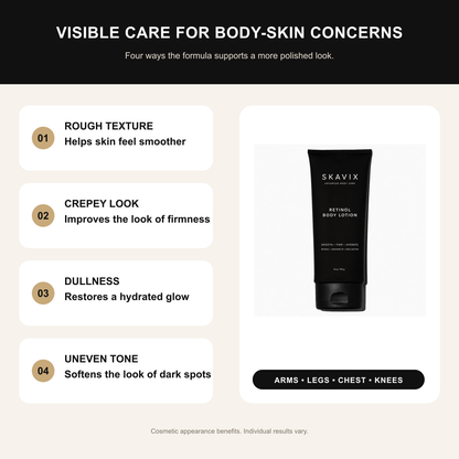 SKAVIX benefits for rough texture crepey-looking skin dullness and uneven tone