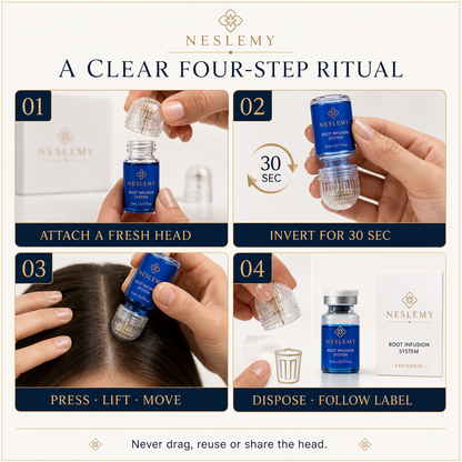 Four-step NESLEMY Root Infusion routine