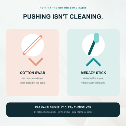 Educational comparison between cotton swabs and a controlled outer-ear routine