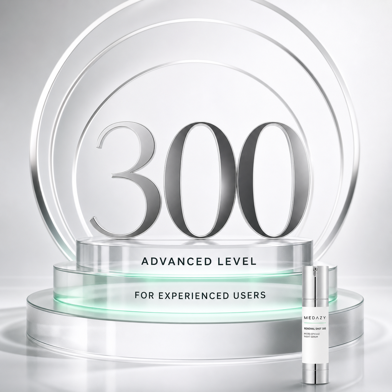 MEDAZY Renewal Shot 300 advanced level visual with a small secondary product bottle