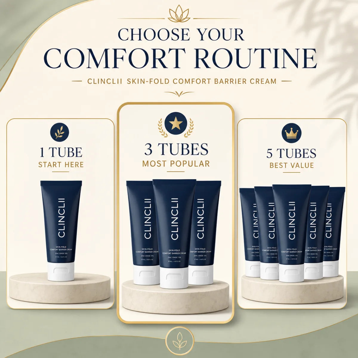 CLINCLII one, three and five tube bundle choices