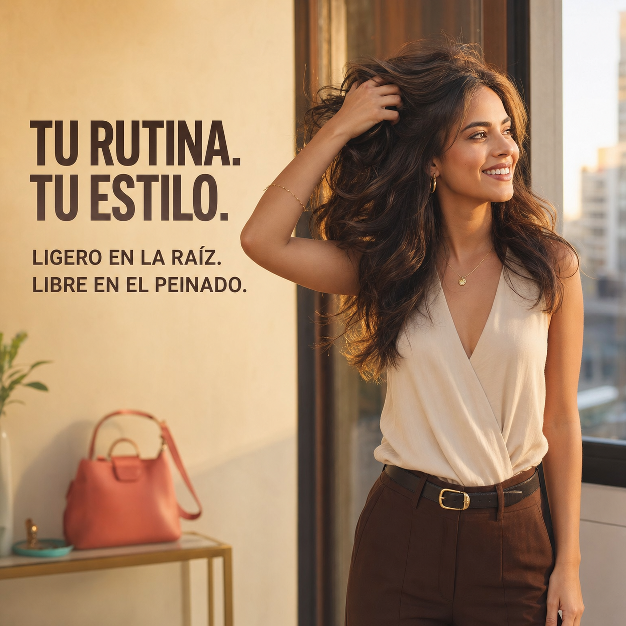 Estilo ligero sin sensación pesada después de aplicar