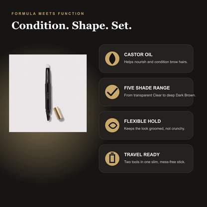 QIAWI five-shade brow pomade formula and daily-use benefits