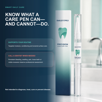Smart oral care guidance explaining support and when to contact a dental professional