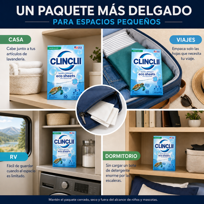Paquete compacto CLINCLII para casa viaje RV y dormitorio en español