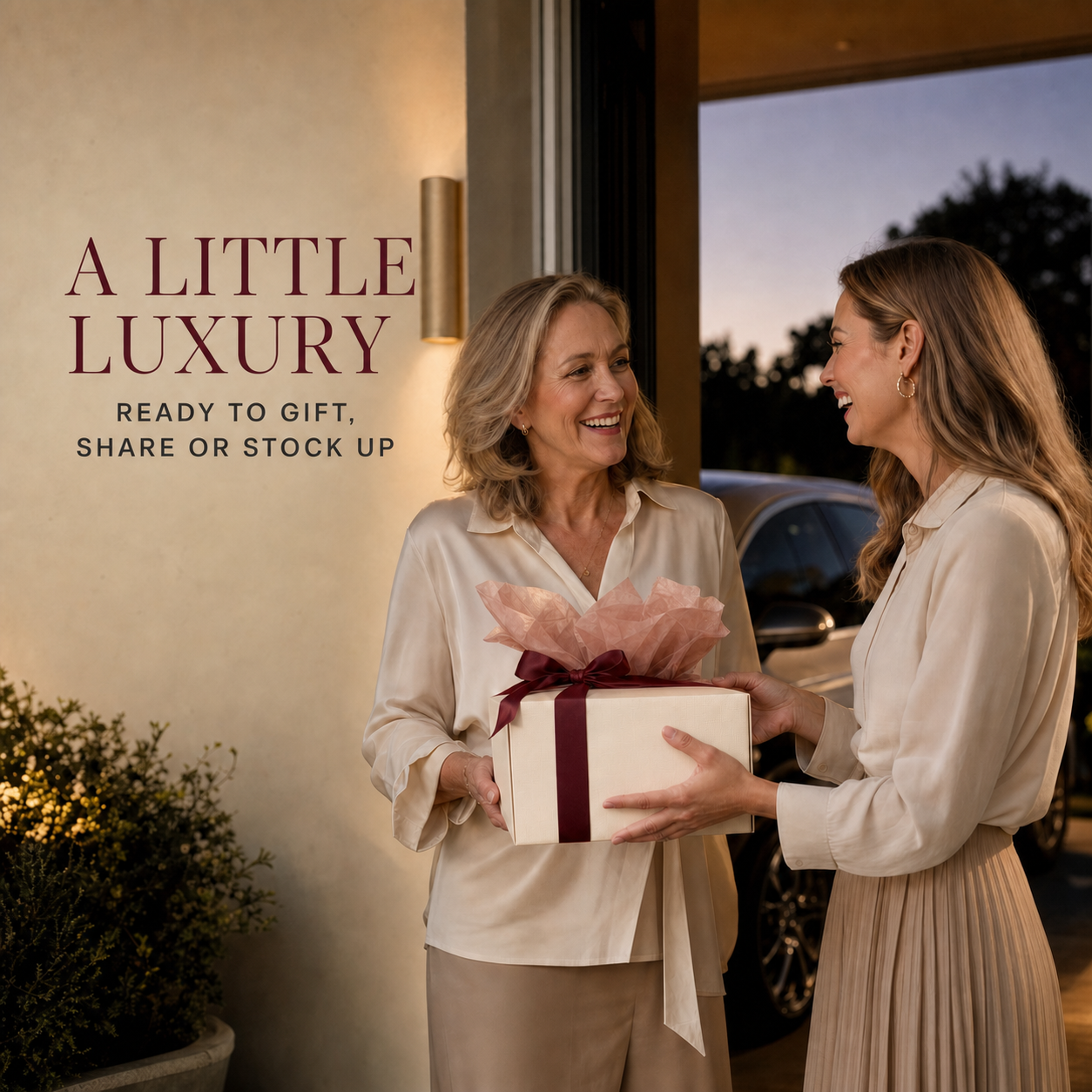 Premium car fragrance gifting and sharing moment