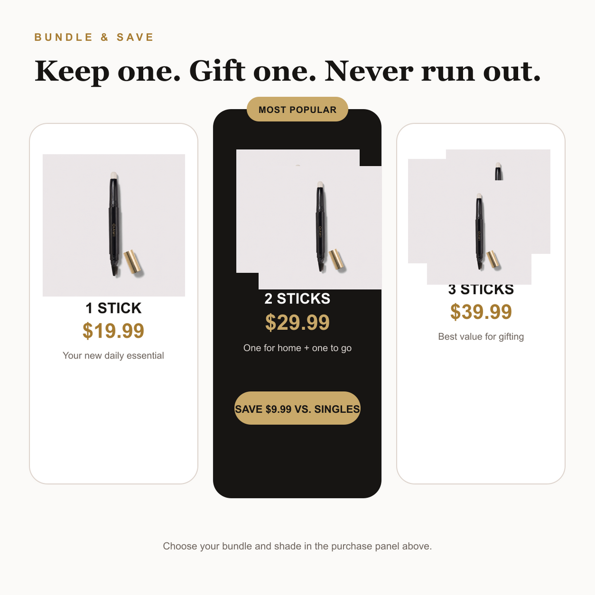 QIAWI brow lifting stick bundle and savings options