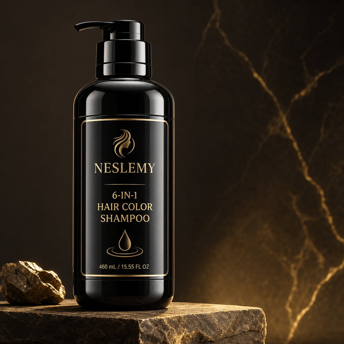 NESLEMY 6-in-1 Hair Color Shampoo 460 mL premium product view