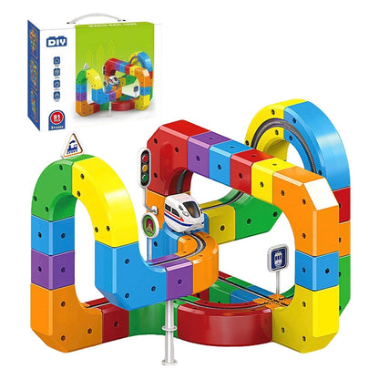 🚂Magnetic Gravity-Defying Electric Track Car Toy