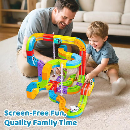 🚂Magnetic Gravity-Defying Electric Track Car Toy