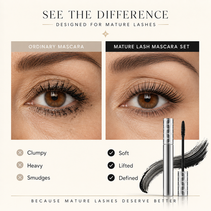 Mature Lash Mascara Set ,Make Your Eyes Look Brighter, Softer & More Beautiful Instantly