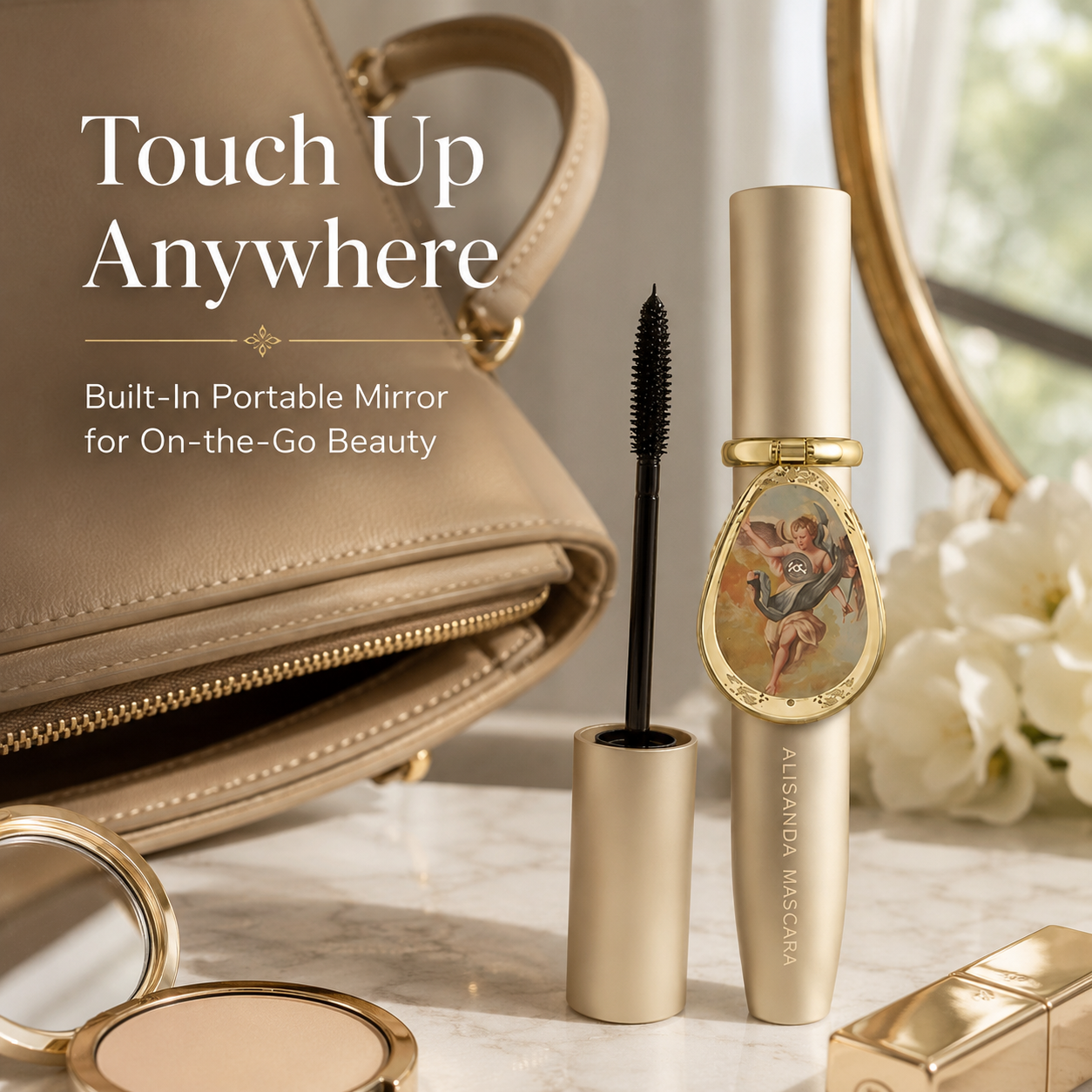 24H Waterproof Mascara With Portable Mirror