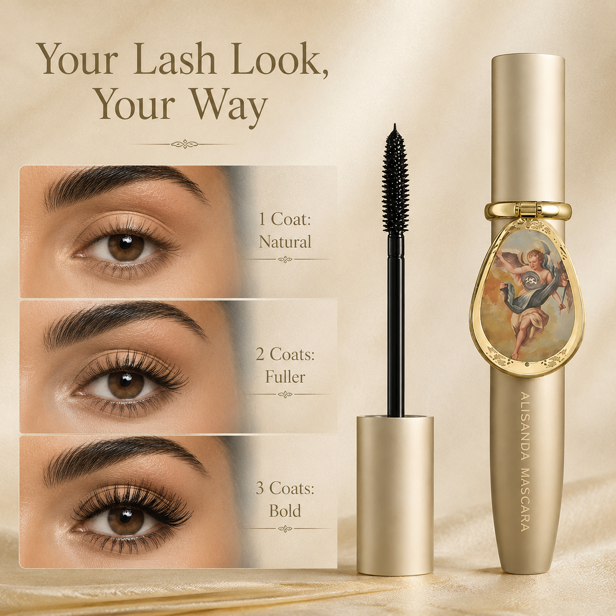 24H Waterproof Mascara With Portable Mirror