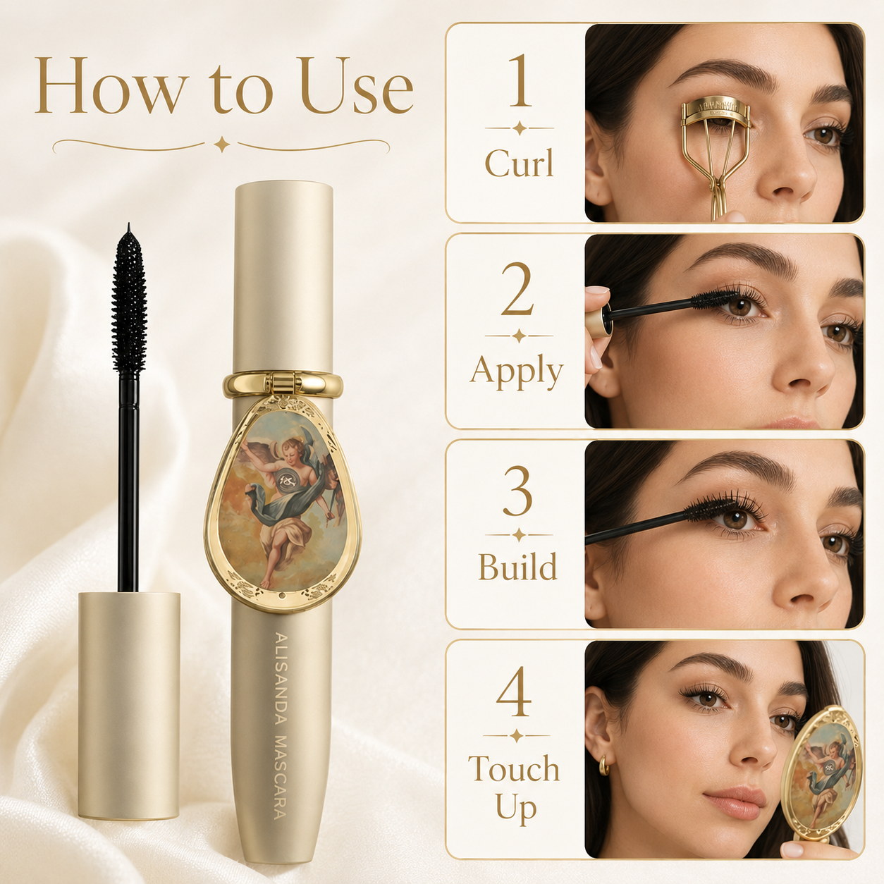 24H Waterproof Mascara With Portable Mirror