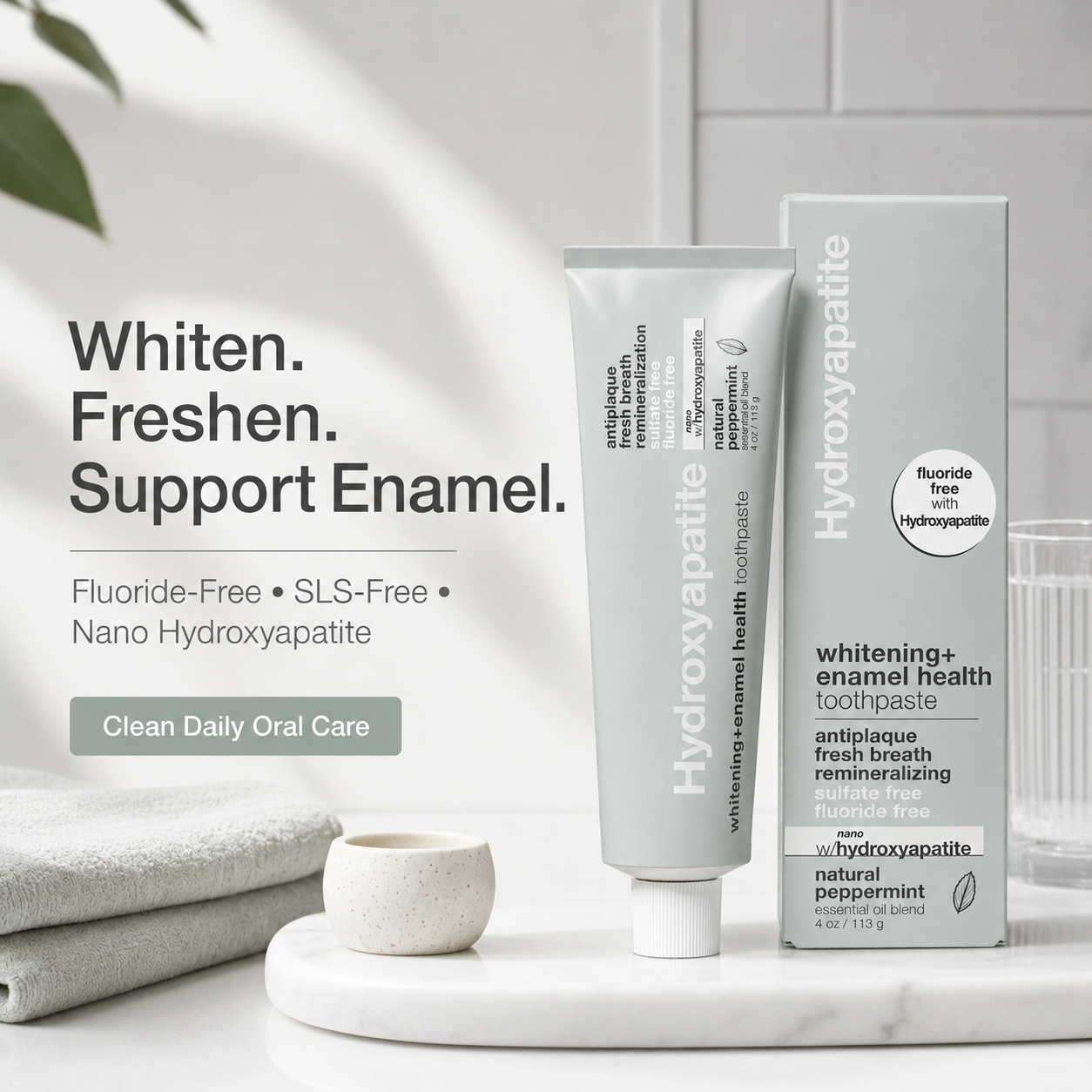 Nano Hydroxyapatite Whitening + Enamel Health Toothpaste