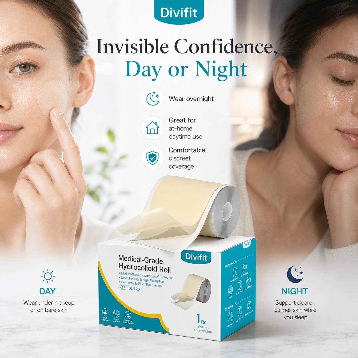Divifit Hydrocolloid Acne Care Bandage Roll
