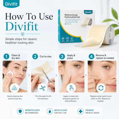Divifit Hydrocolloid Acne Care Bandage Roll