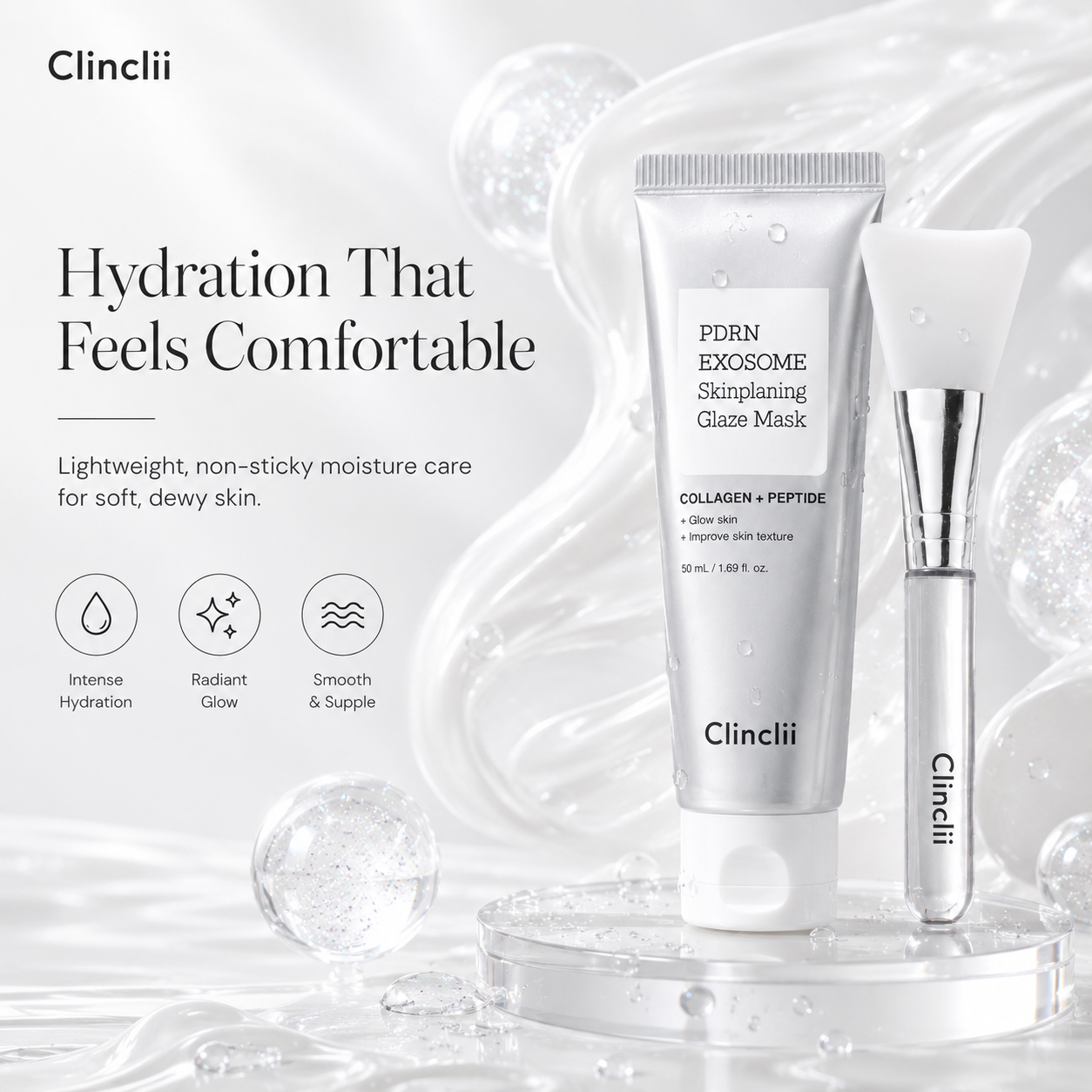Clinclii PDRN Exosome Glaze Wrapping Mask