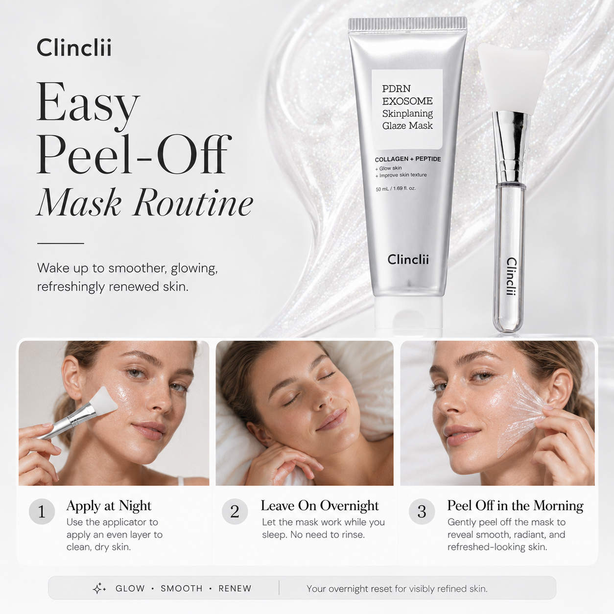 Clinclii PDRN Exosome Glaze Wrapping Mask