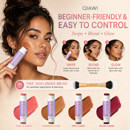 QIAWI™ Maracuja Juicy Multi-Stick Duo Set with Free Blending Brush