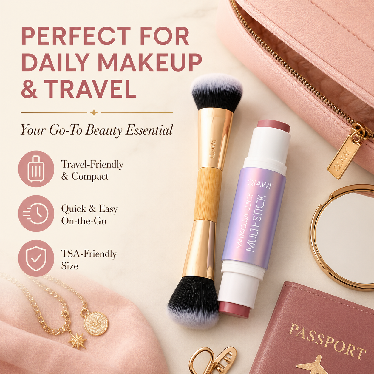 QIAWI™ Maracuja Juicy Multi-Stick Duo Set with Free Blending Brush