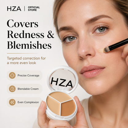 HZA 3-Color Concealer Cream Palette