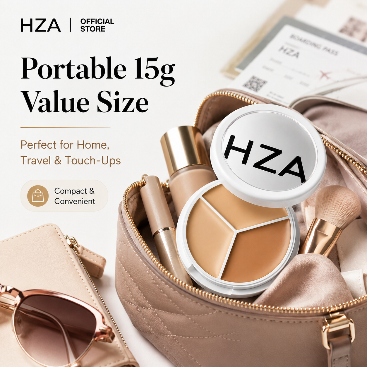 HZA 3-Color Concealer Cream Palette