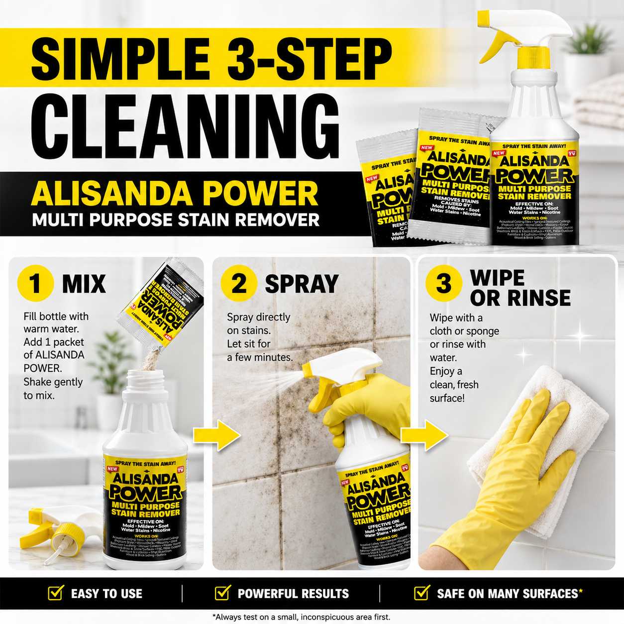 Alisanda Power Multi-Purpose Stain Remover Landing Page