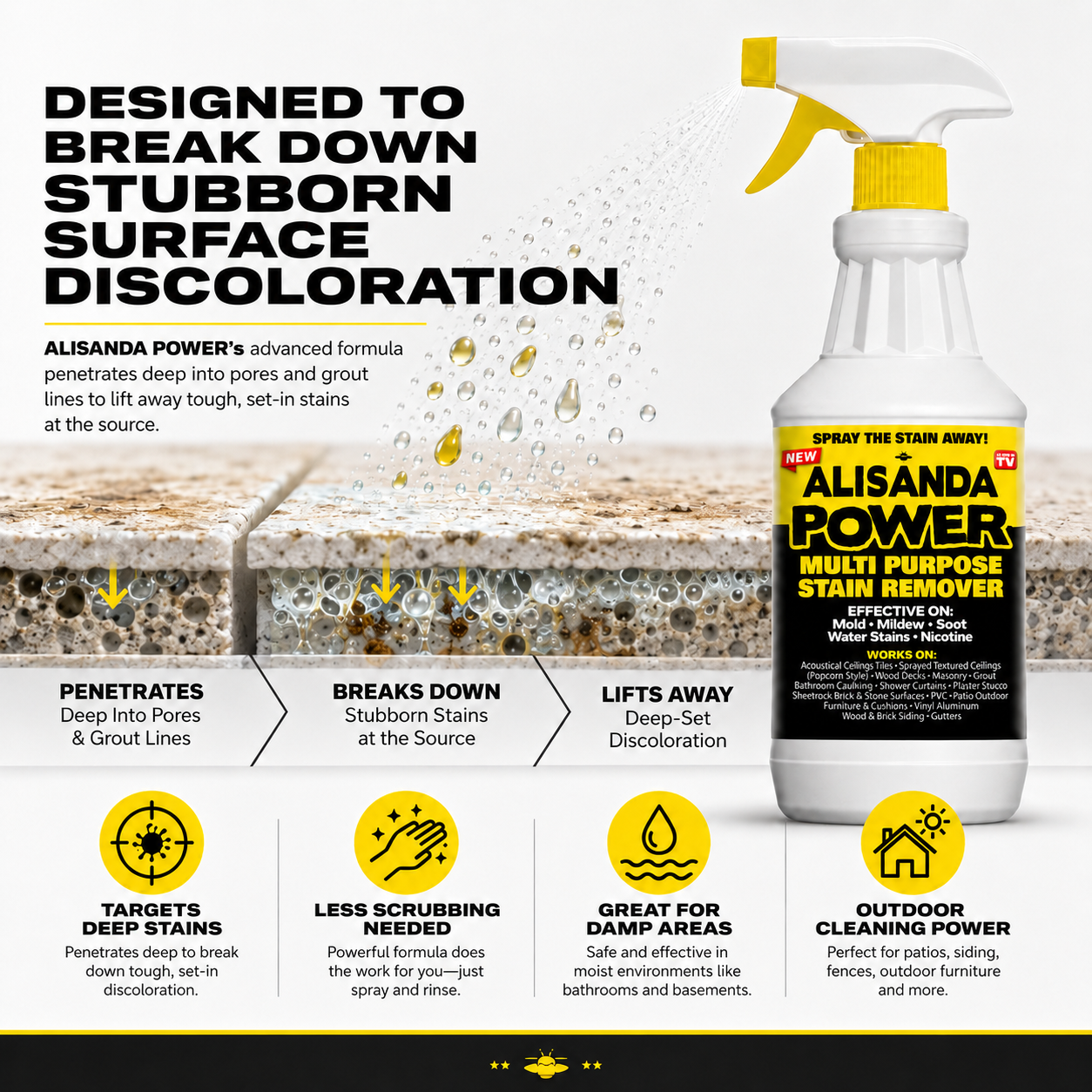 Alisanda Power Multi-Purpose Stain Remover Landing Page