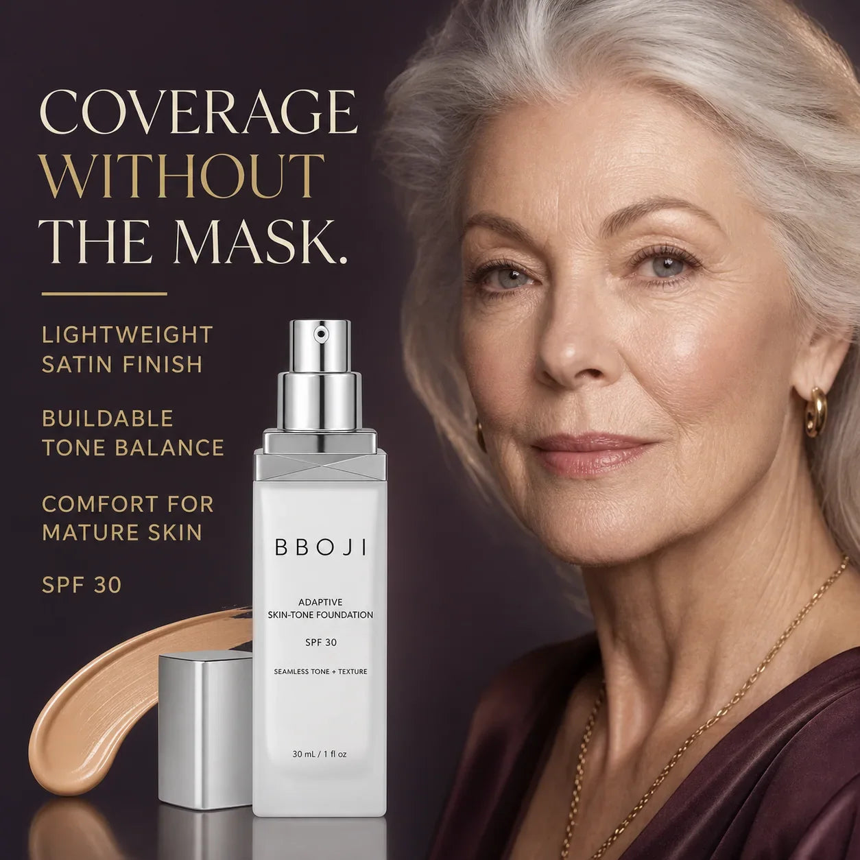 BBOJI mature-skin coverage and finish benefits