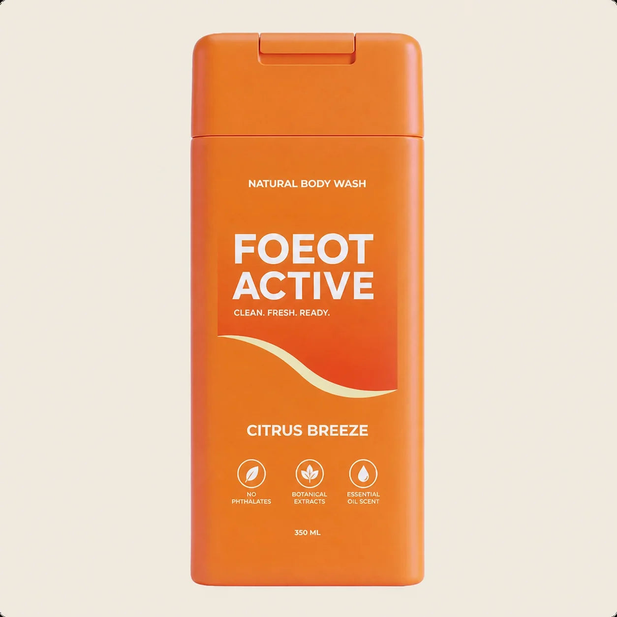 FOEOT ACTIVE Citrus Breeze natural body wash 350 mL