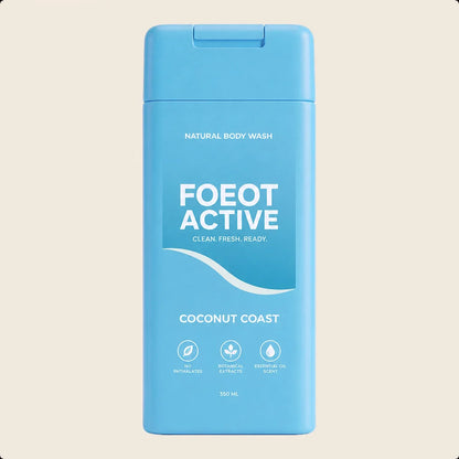 FOEOT ACTIVE Coconut Coast natural body wash 350 mL