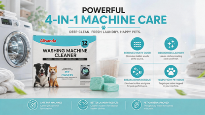 🔥Enjoy 49% OFF today--Washing Machine Cleaner Tablets – Deep Clean Washer Odors, Residue & Pet Hair Buildup