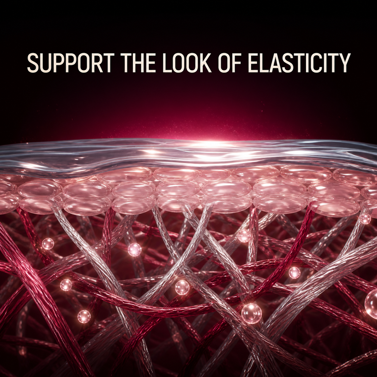 Illustrative cosmetic visualization of moisture and elastic support