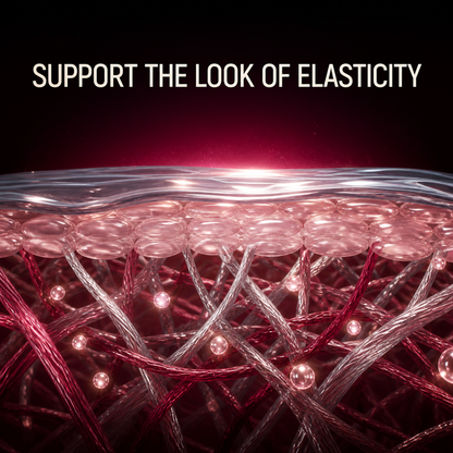 Illustrative cosmetic visualization of moisture and elastic support